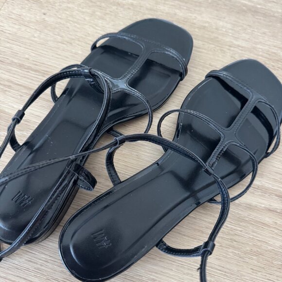 H&M Strappy Black Patent Sandals - Picture 5 of 5